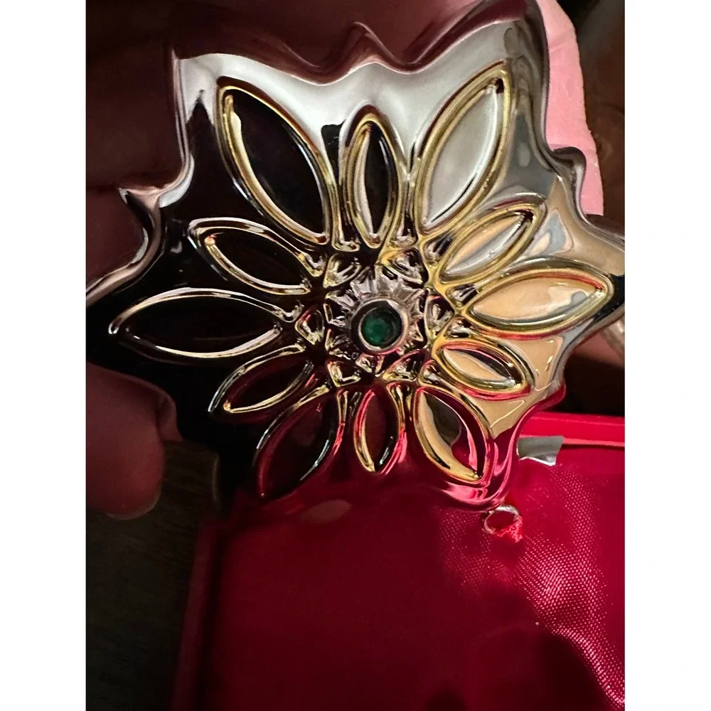 Waterford Fine Silver Gifts Celtic Snowflake Ornament Silver Gold Tone
